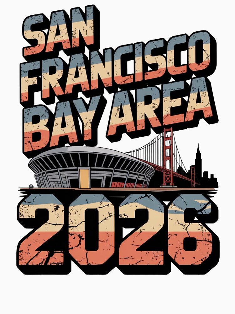 San Francisco Bay Area Golden Gate Stadium T-Shirt V11 by DarylWelsh2024