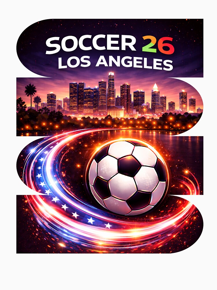 Los Angeles Soccer 2026 Shirt, Soccer 26 Los Angeles CA Fan Tee, Los Angeles California Soccer Graphic by MK-Charlie
