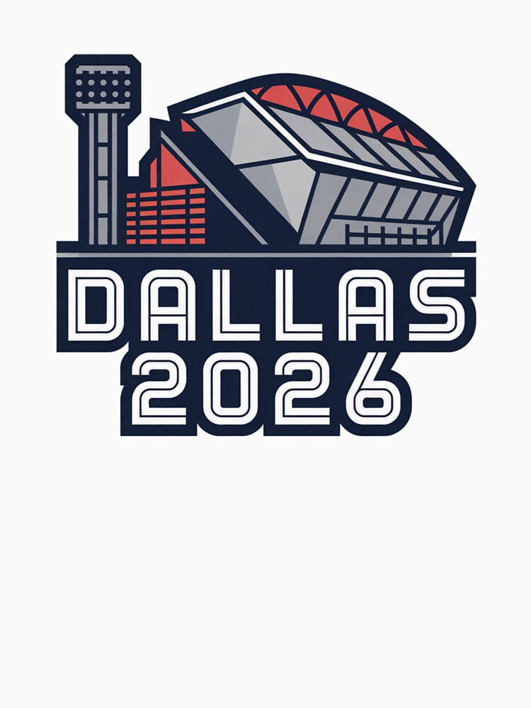 Dallas 2026 Texas Soccer Souvenir T-Shirt V9 by DarylWelsh2024