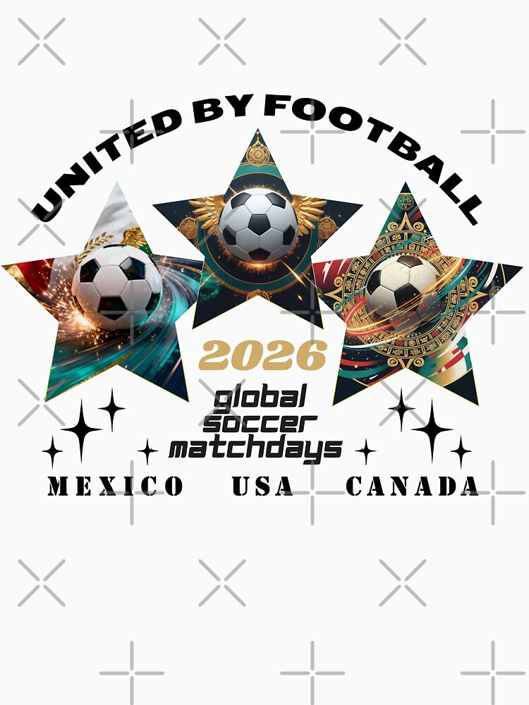 United by Football 2026 – Global Soccer Design Mexico USA Canada by La-Designita