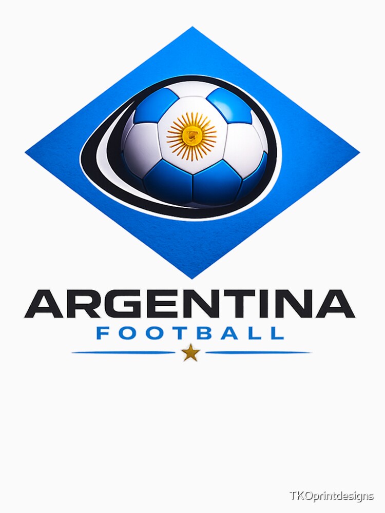 Argentina Football Ultra Modern Minimal Soccer Design by TKOprintdesigns