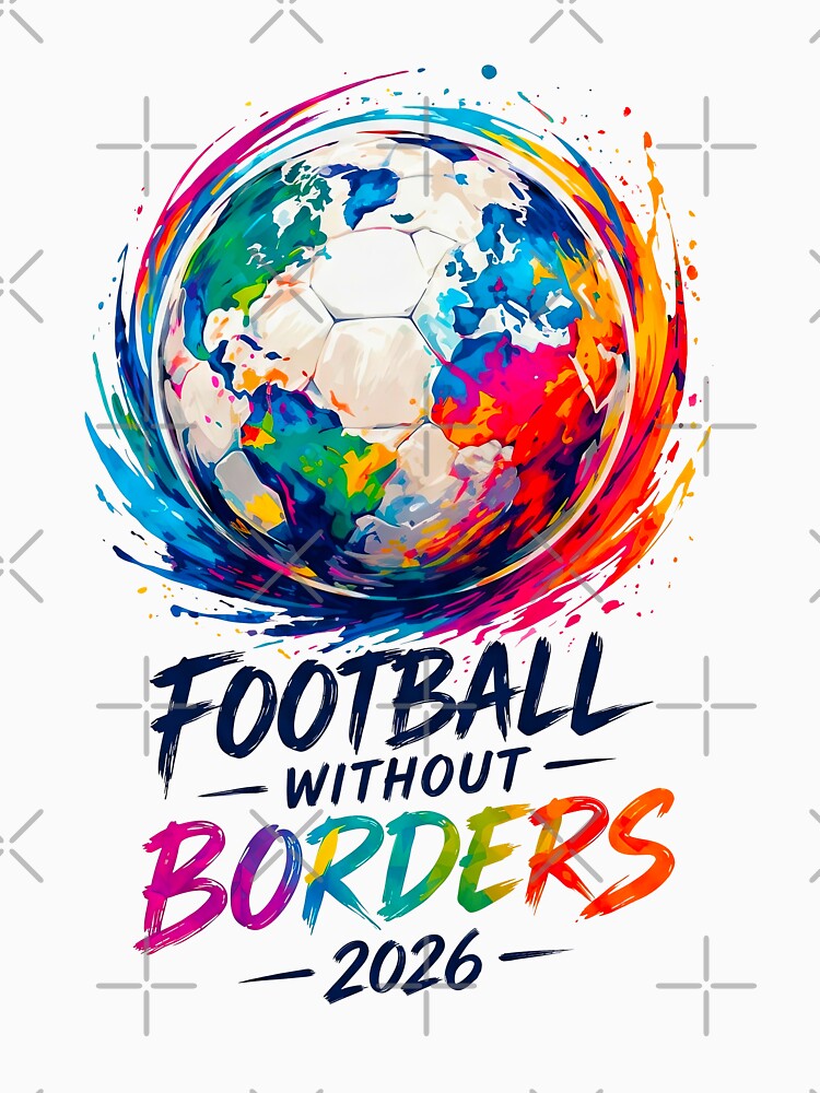 Football Without Borders Colorful World Globe by TeeARTHY