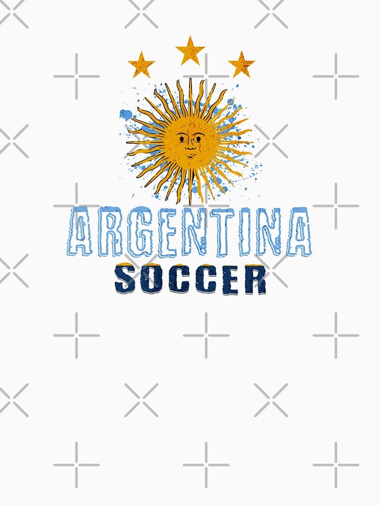 RETRO ARGENTINA SOCCER JERSEY SUN OF MAY ALBICELESTE by MonsoonInkX