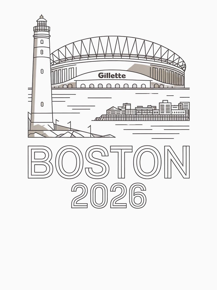 Boston 2026 New England Soccer Souvenir T-Shirt V8 by DarylWelsh2024