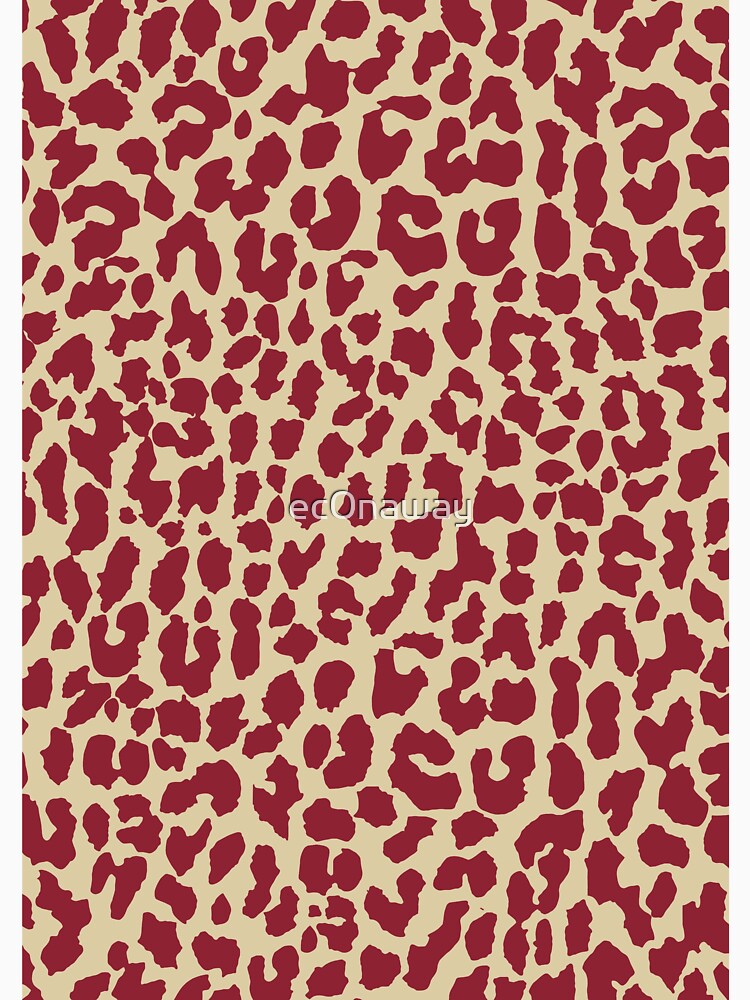 Red Gold Cheetah Print by ec0naway