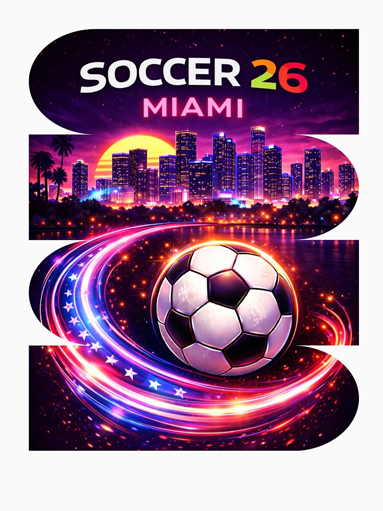 Miami Soccer 2026 Shirt, Soccer 26 Miami FL Fan Tee, Miami Florida Soccer Graphic by MK-Charlie