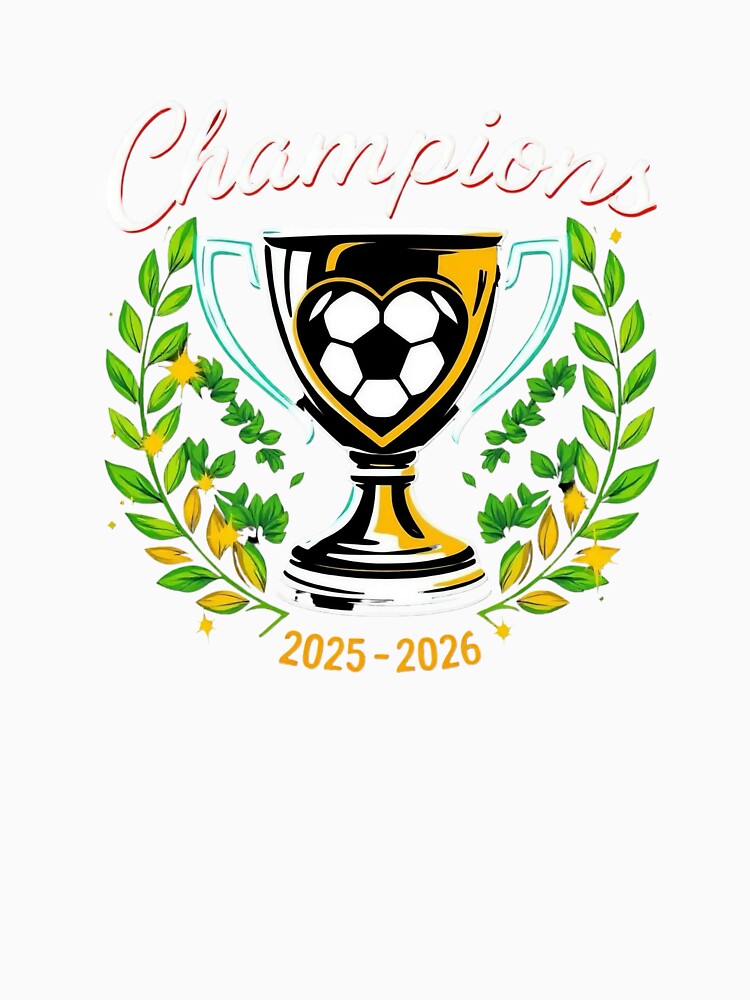 Soccer Champions 2025-2026, fantasy football Trophy Design - Football Winner by TheGaliyaStudio