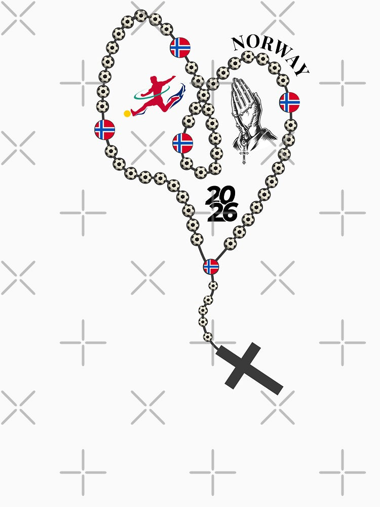 Norway Football Rosary 2026 – Soccer Prayer Beads with Norwegian Flag, Faith & Football Design by La-Designita
