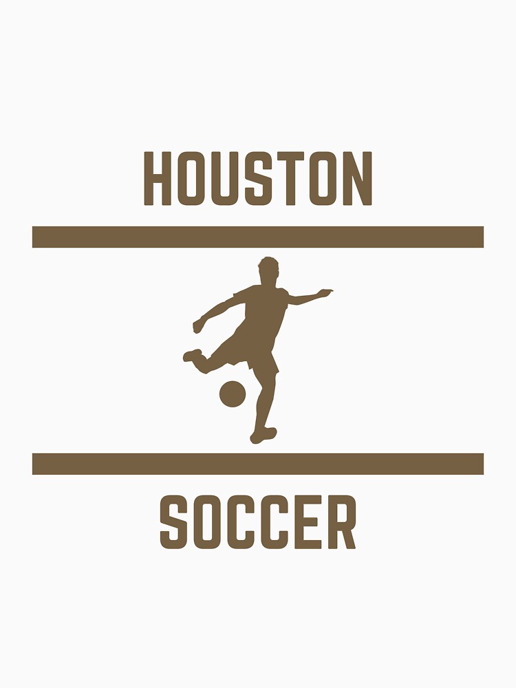 Gold Color Houston Soccer by IssaraStudio