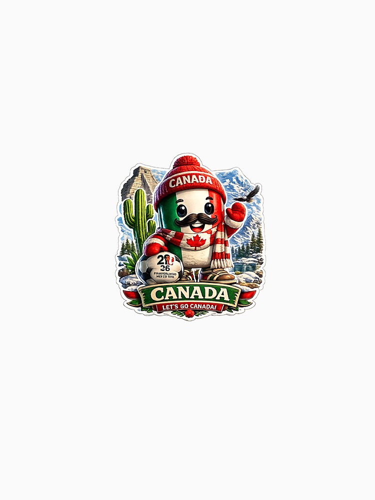 Canada Soccer Fan Sticker | Cute Canadian Football Mascot by Julianto Tri Rizki