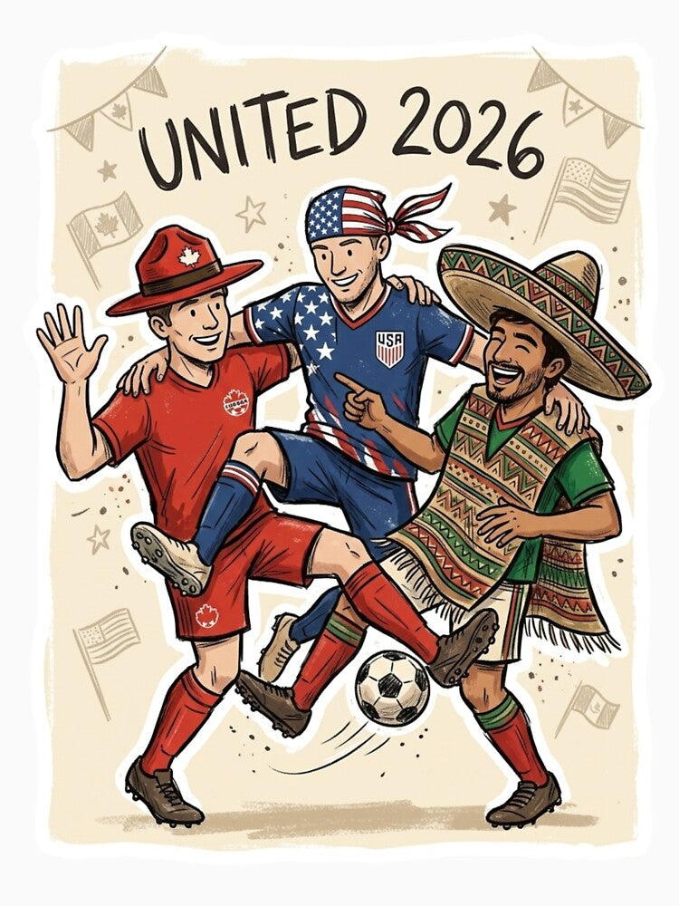 USA Canada Mexico Football Fans by droidtech