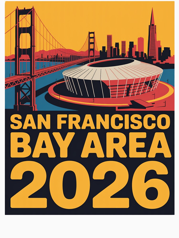 San Francisco Bay Area Golden Gate Stadium T-Shirt V2 by DarylWelsh2024
