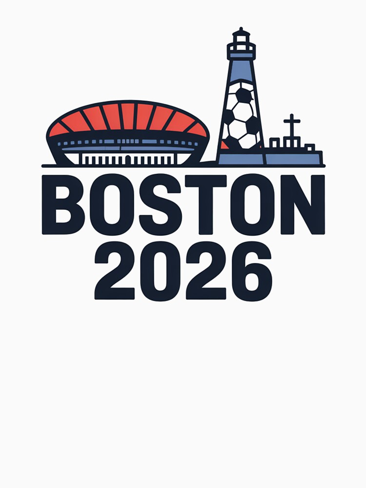 Boston 2026 New England Soccer Souvenir T-Shirt V11 by DarylWelsh2024