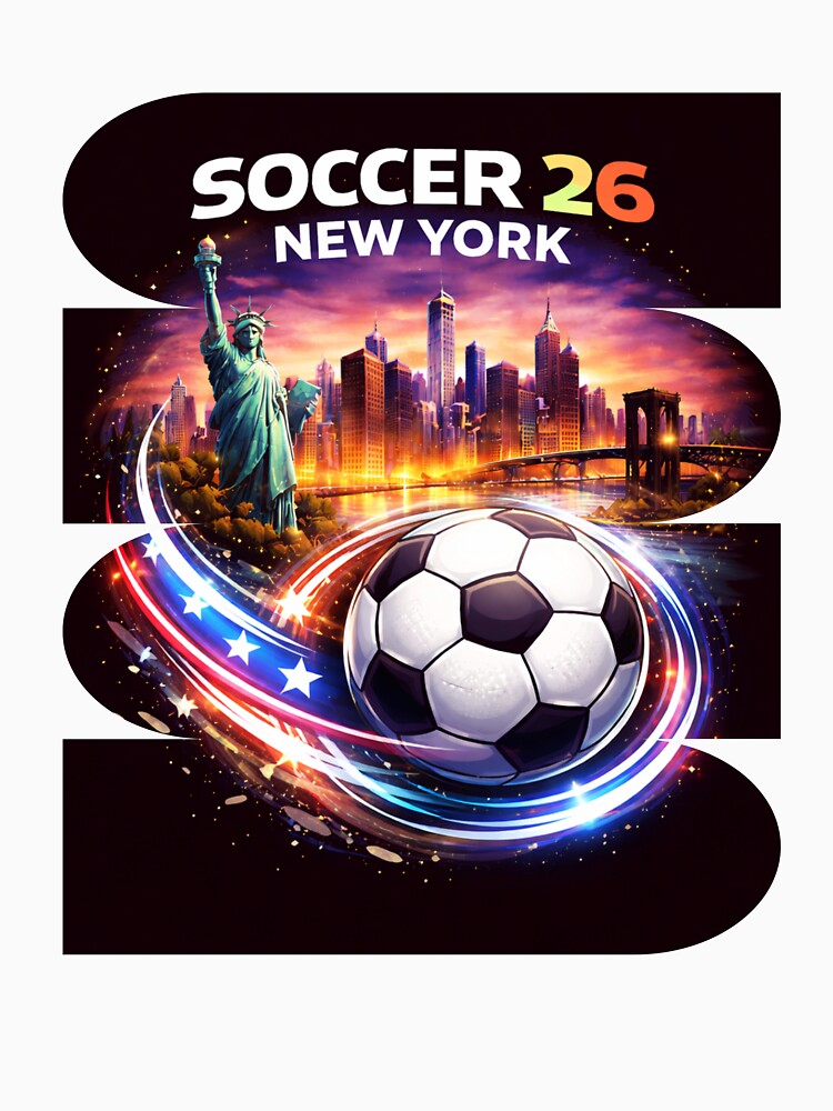 New York Soccer 2026 Shirt, Soccer 26 NYC Fan Tee, New York City Soccer Graphic by MK-Charlie