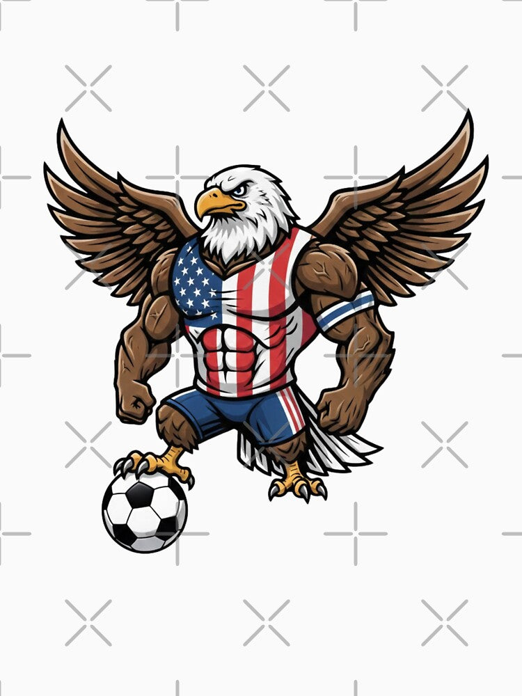 Strong American Eagle Football Mascot 2026 by ArtByKatti
