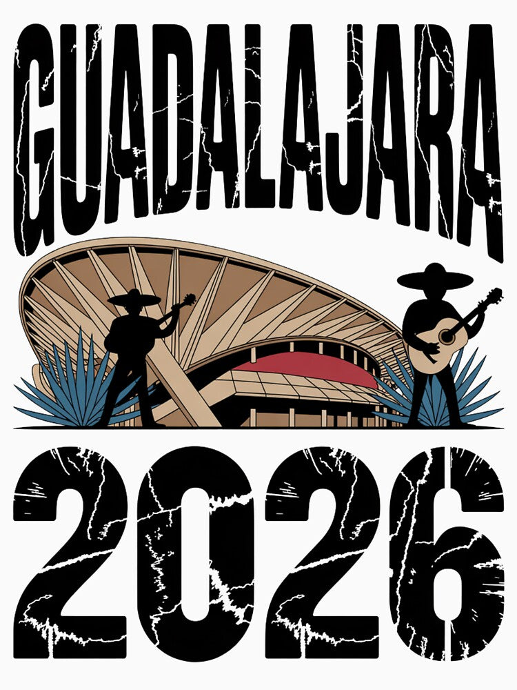 Guadalajara 2026  Mexico Football Soccer Souvenir T-Shirt V13 by DarylWelsh2024