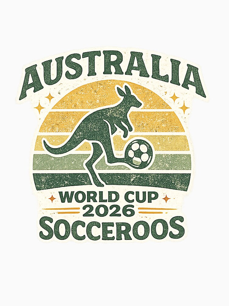 Australia Socceroos World Cup 2026 Vintage Soccer Fan Shirt by ArthUpscale