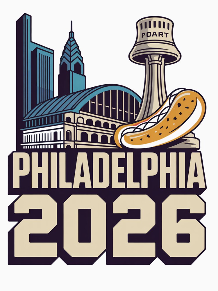 Philadelphia 2026 Liberty Bell Stadium Cheesesteak T-Shirt V14 by DarylWelsh2024