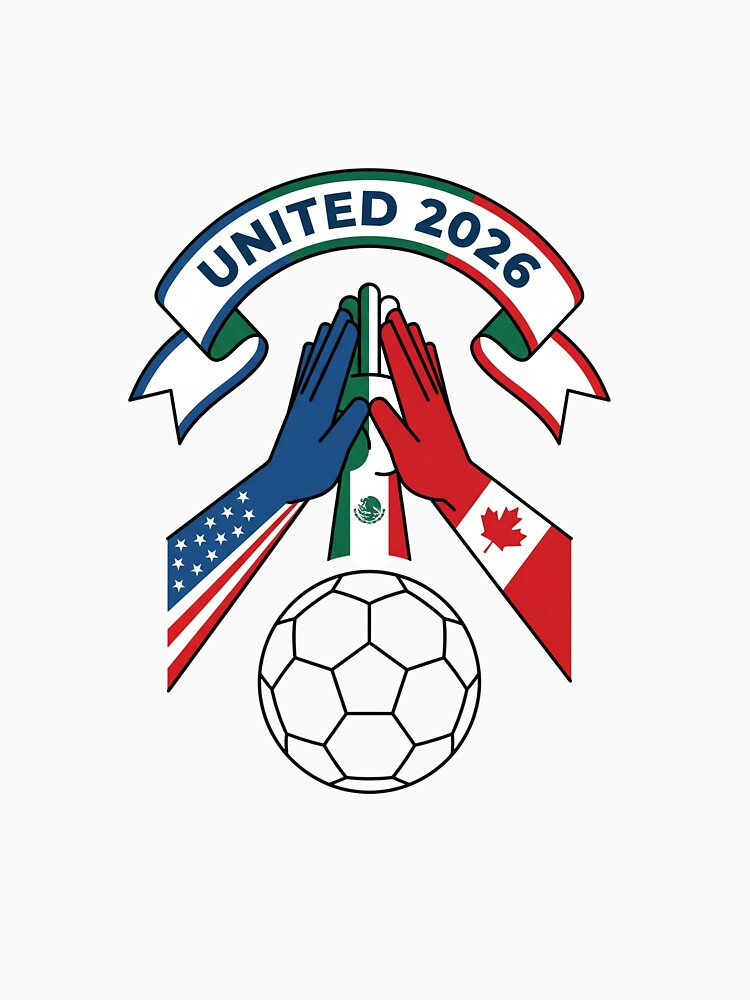 United 2026 Three Nations One Game Soccer Unity by PictoVibe