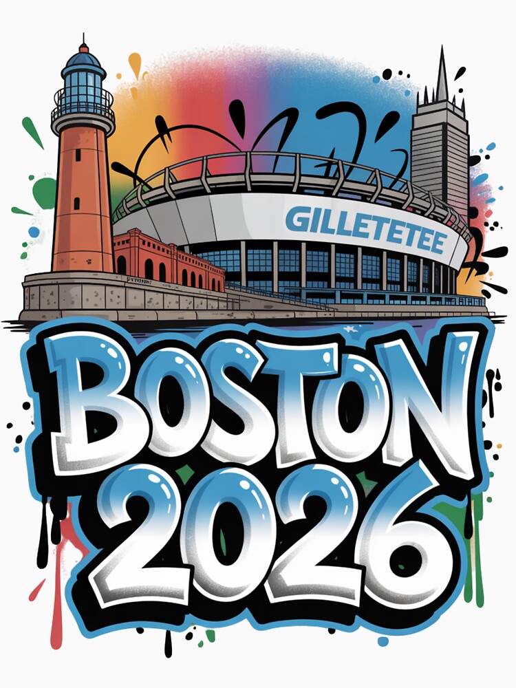 Boston 2026 New England Soccer Souvenir T-Shirt V3 by DarylWelsh2024