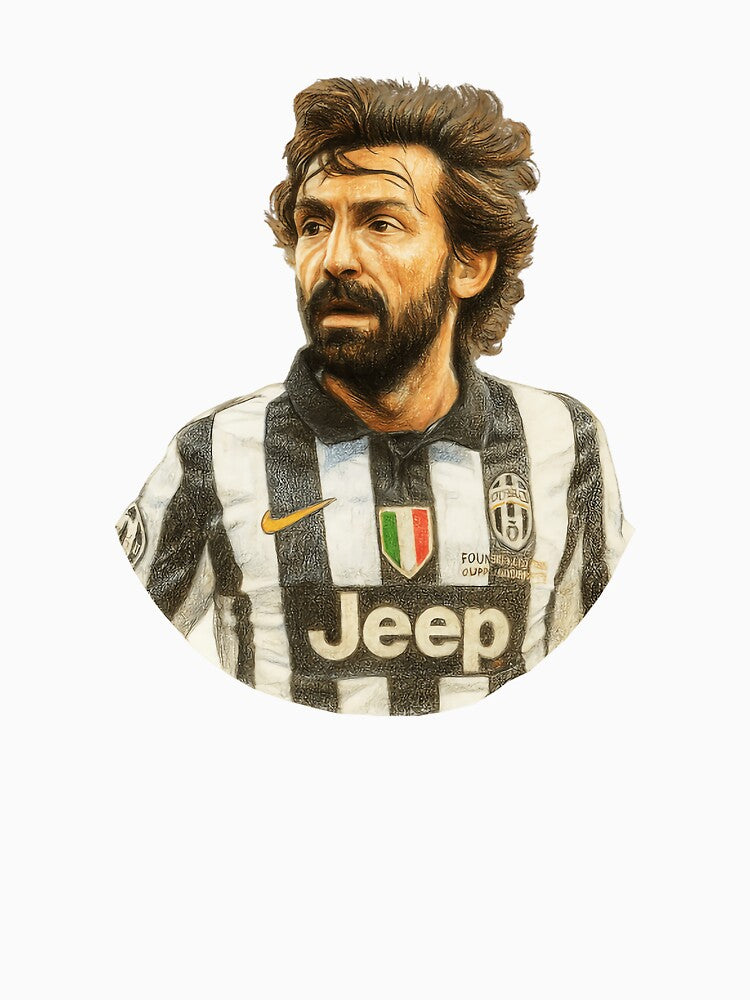 Andrea Pirlo Classic Football Portrait Style by Josphinerron