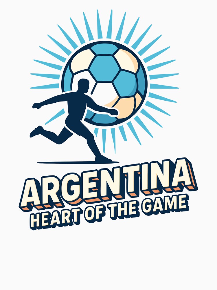Argentina Heart of the Game – Retro Soccer Fan Design by PrintMastery