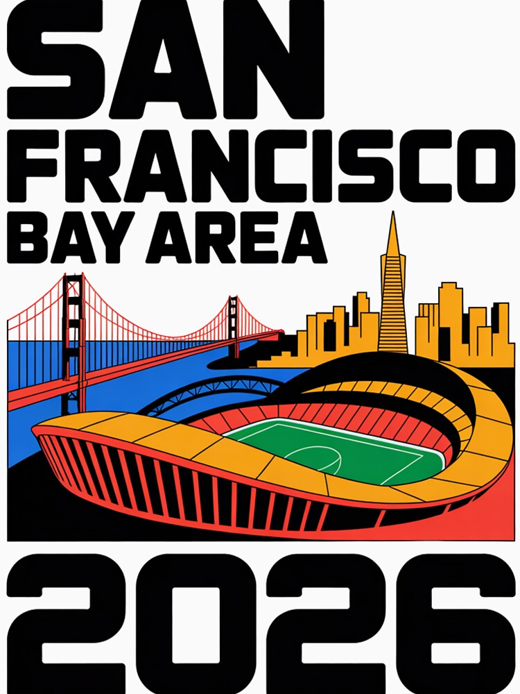 San Francisco Bay Area Golden Gate Stadium T-Shirt V28 by DarylWelsh2024
