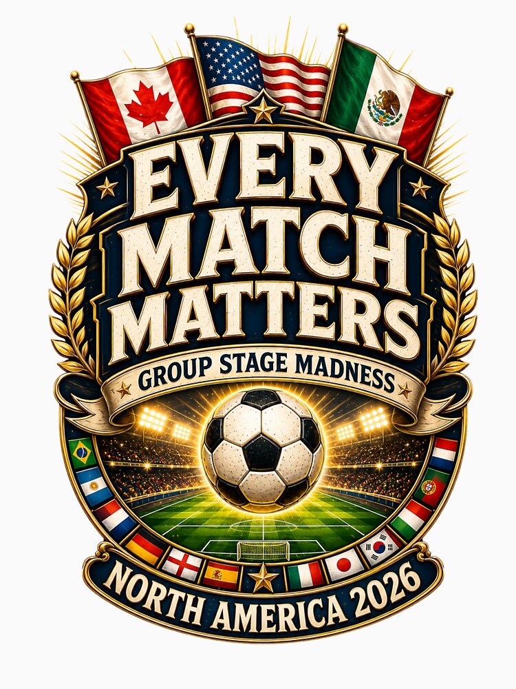 Mexico City 2026 Soccer Fan Shirt, Every Match Matters North America Football Tournament T-Shirt by Eclipse 3699