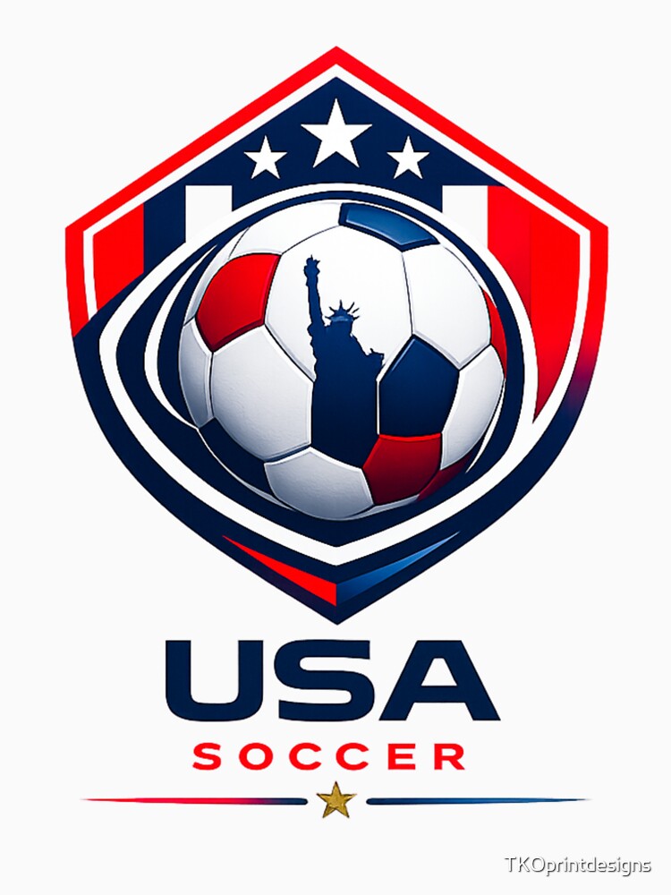 USA Soccer Ultra Modern Minimal Football Design by TKOprintdesigns