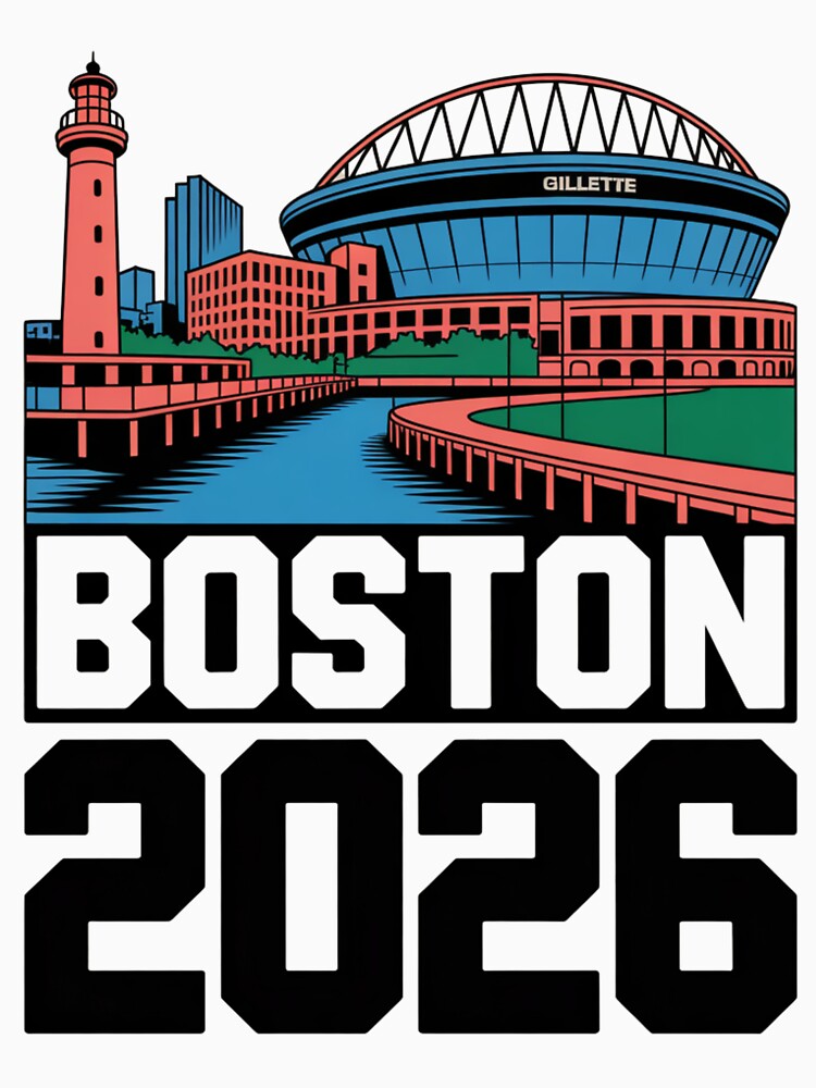 Boston 2026 New England Soccer Souvenir T-Shirt V22 by DarylWelsh2024