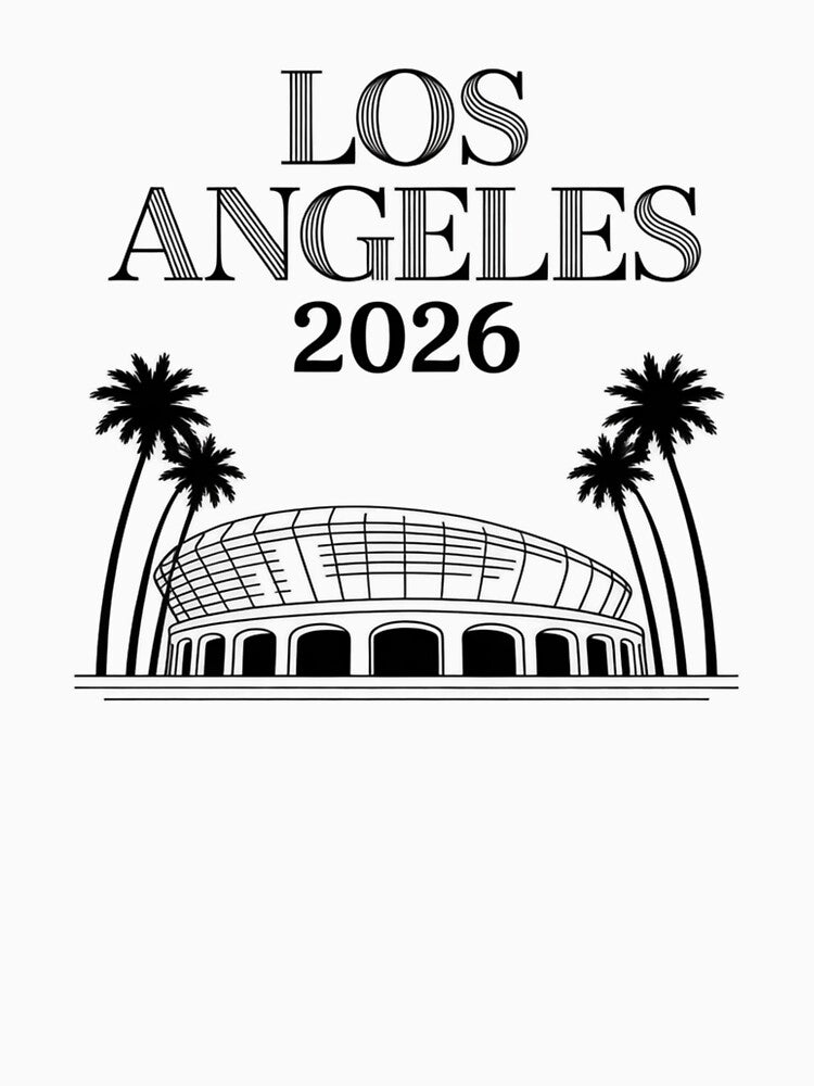 Los Angeles 2026 Palm Tree Sunset T-Shirt V9 by DarylWelsh2024