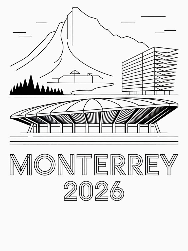 Monterrey 2026 Cerro de la Silla Mountain T-Shirt V10 by DarylWelsh2024