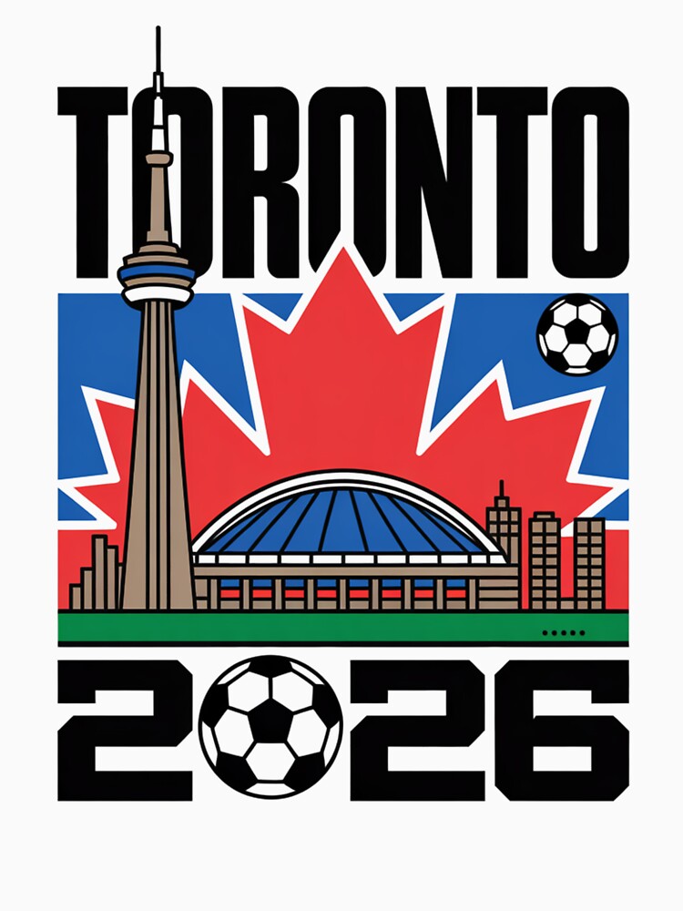 Toronto 2026 CN Tower Stadium Skyline T-Shirt V8 by DarylWelsh2024
