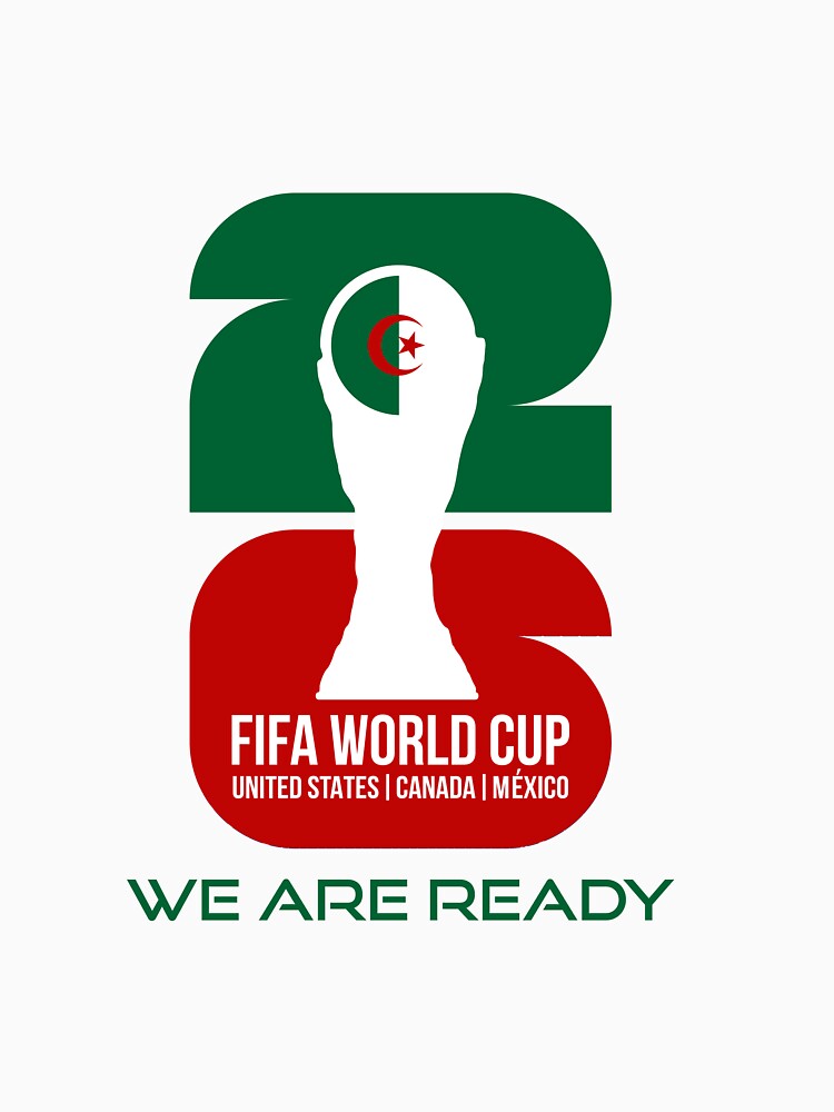 Algeria World Cup 2026 We Are Ready Trophy Sticker by topprinting