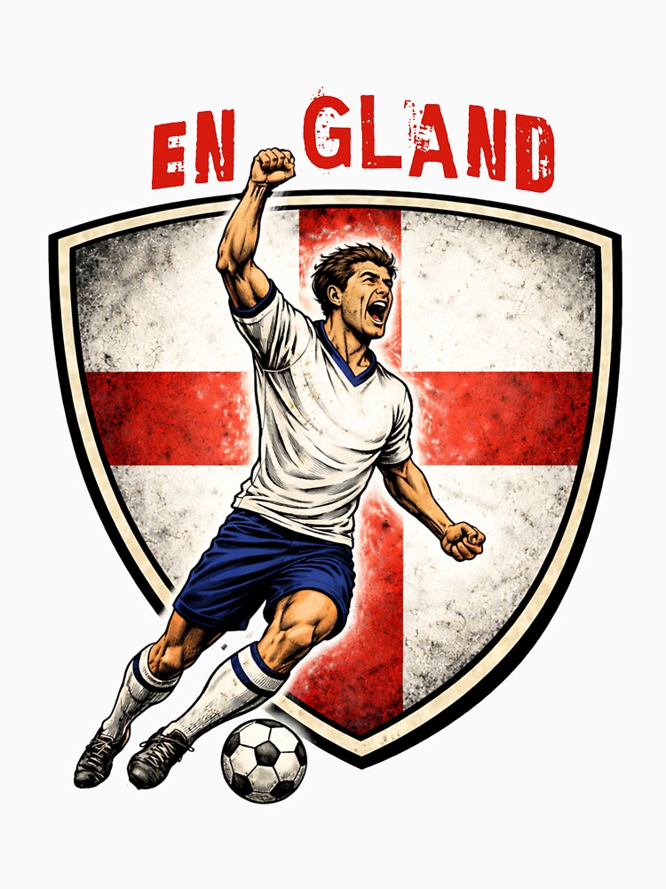 England - 2026 Futbol Retro Style by Tee Nook
