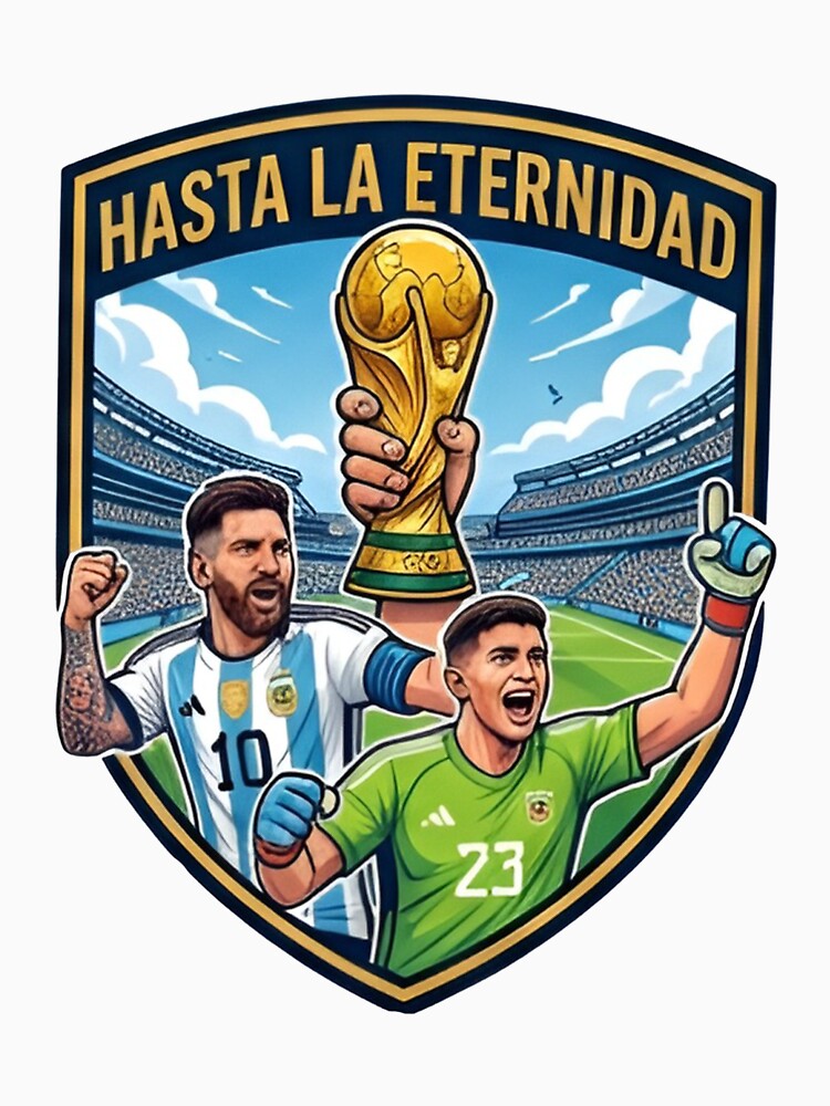 Hasta La Eternidad Argentina Champions | Messi Argentina Football Fan Art by iamamiraj