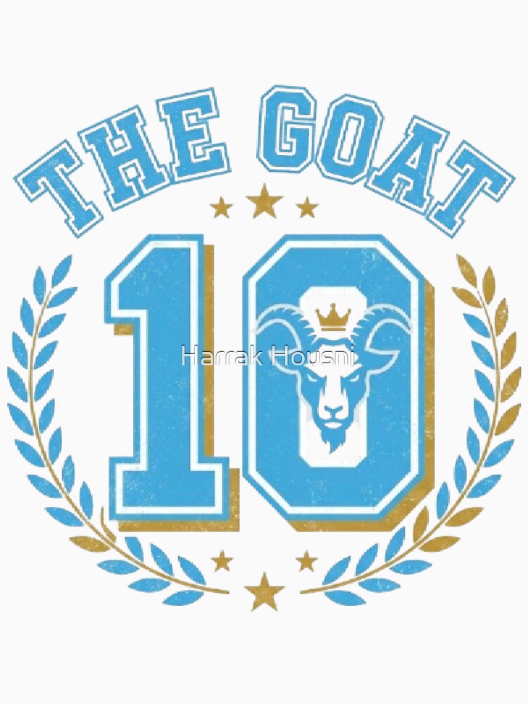 The Goat 10 - Vintage Argentina Soccer Retro Varsity by Harrak Housni