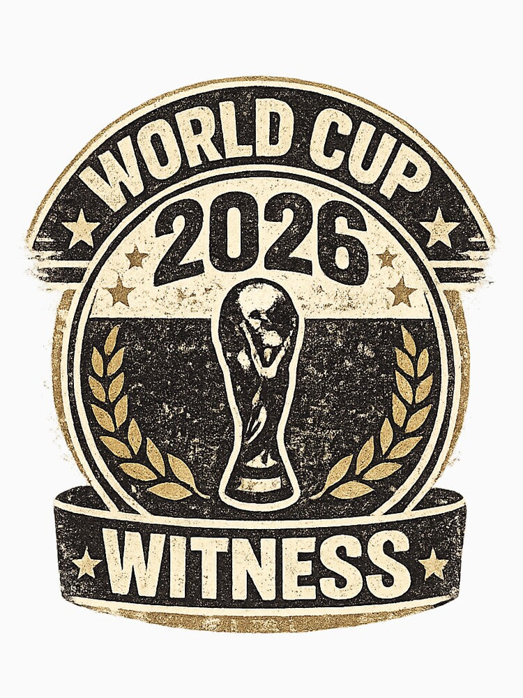 World Cup 2026 Witness Vintage Football Fan T-Shirt by ArthUpscale