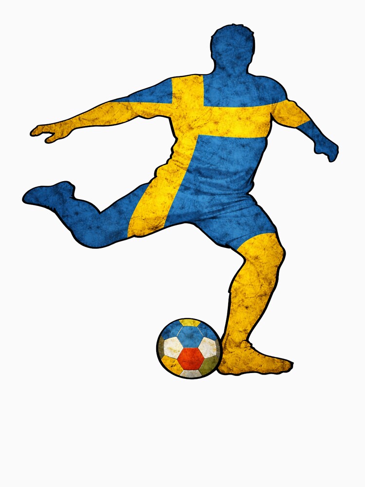 Argentina Football Player Soccer Silhouette Argentine Flag by LintonGriffin