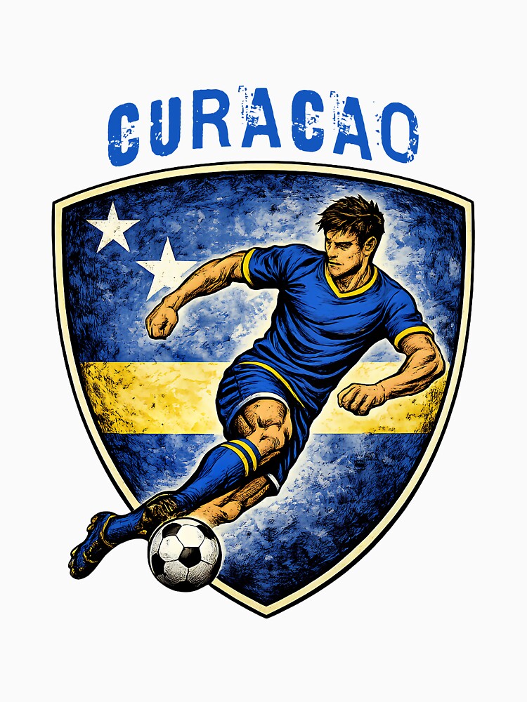 Curacao - 2026 Futbol Retro Style by Tee Nook