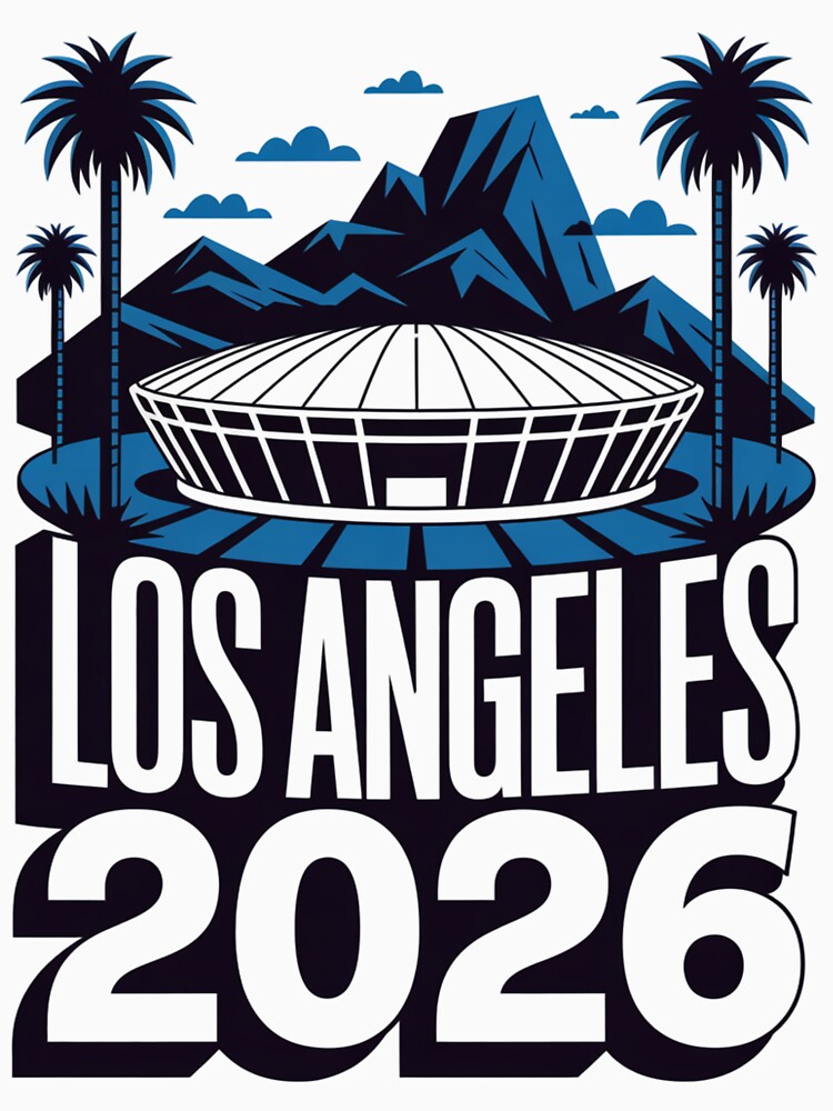 Los Angeles 2026 Palm Tree Sunset T-Shirt V22 by DarylWelsh2024