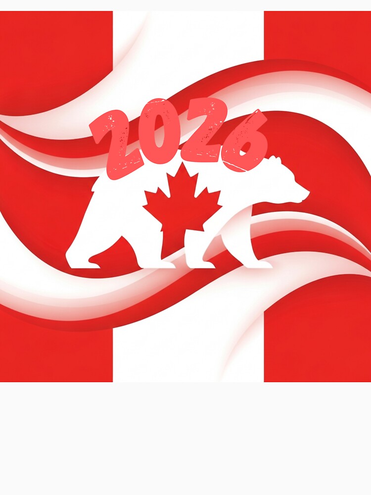 Canada Flag Waves Abstract T-Shirt & Poster Art . by printeGear