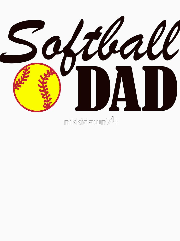 Mens Softball Dad product by nikkidawn74