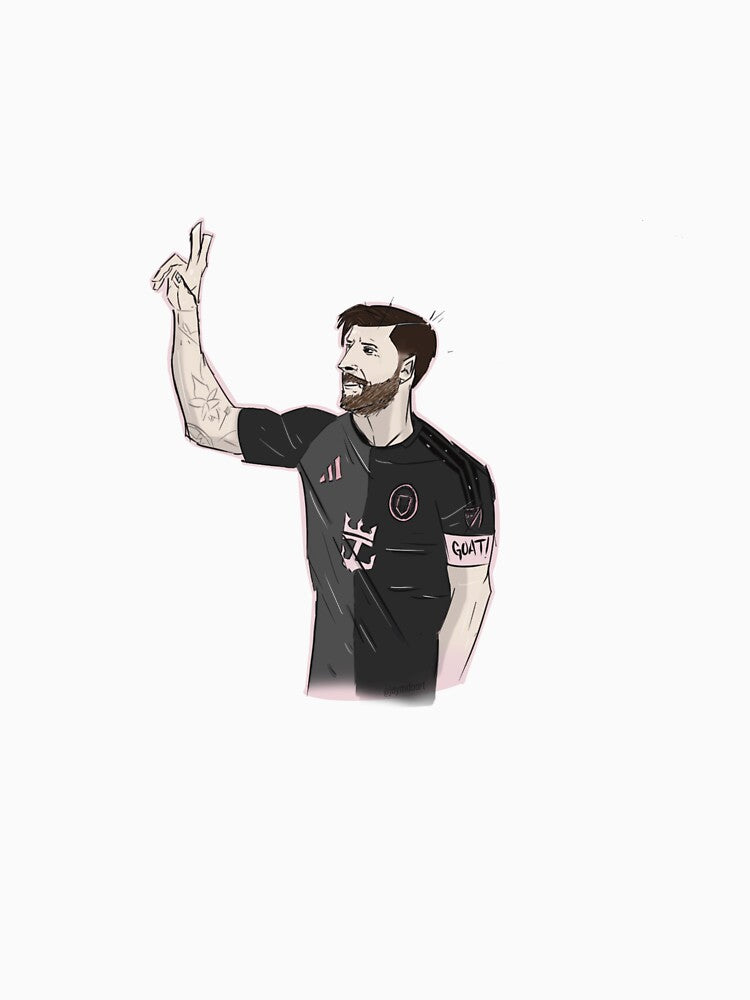 Peace Sign Messi by Jaymdoart