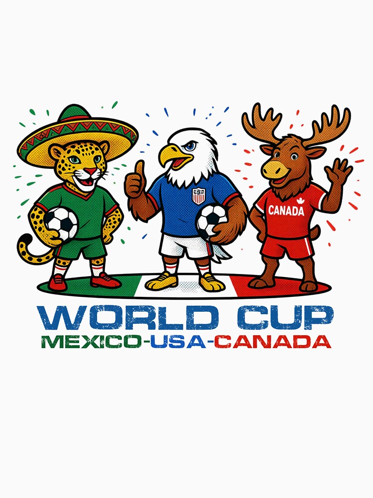 World Cup 2026 Canada USA Mexico Football by ILoveWeedLive