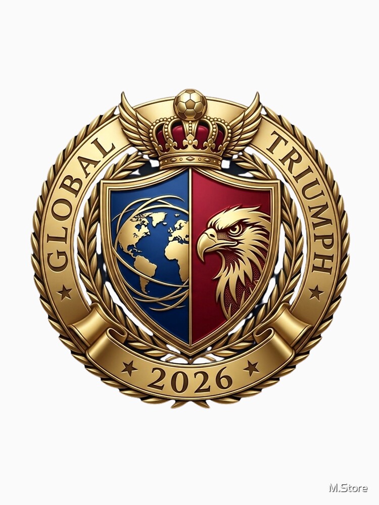Global Triumph Football Hawk Crest - International Soccer Emblem by M.Store