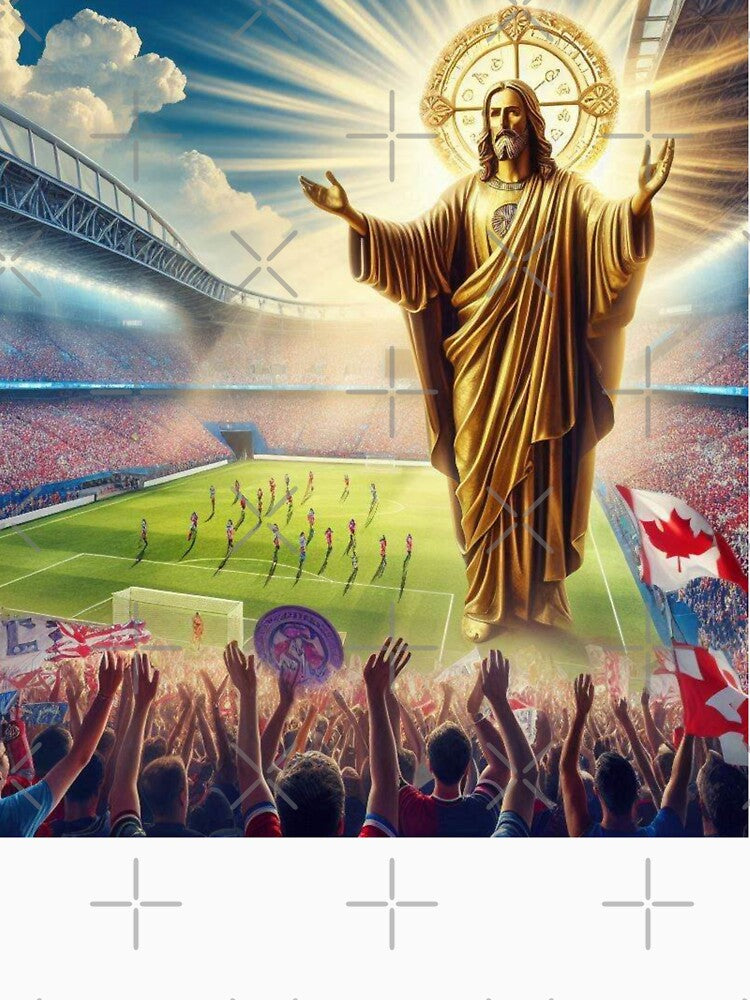 Jesus Blessing Toronto Soccer Stadium Victorious by PaintMeWorld