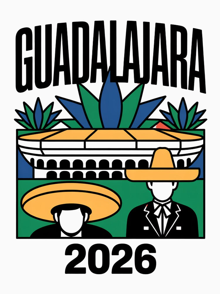 Guadalajara 2026  Mexico Football Soccer Souvenir T-Shirt V12 by DarylWelsh2024