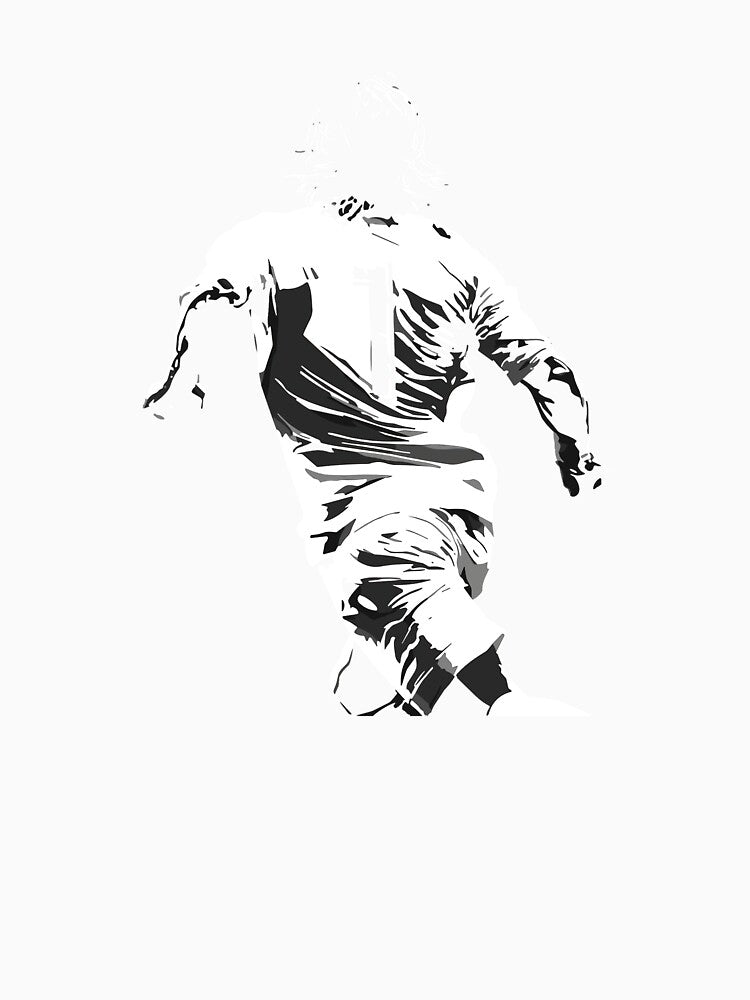 Andrea Pirlo Minimal Football Silhouette Style by Josphinerron