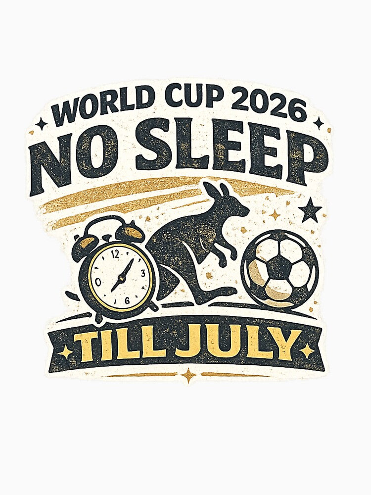 No Sleep Till July World Cup 2026 Australia Soccer Fan Shirt by ArthUpscale